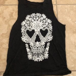 Unknown brand skull tank top